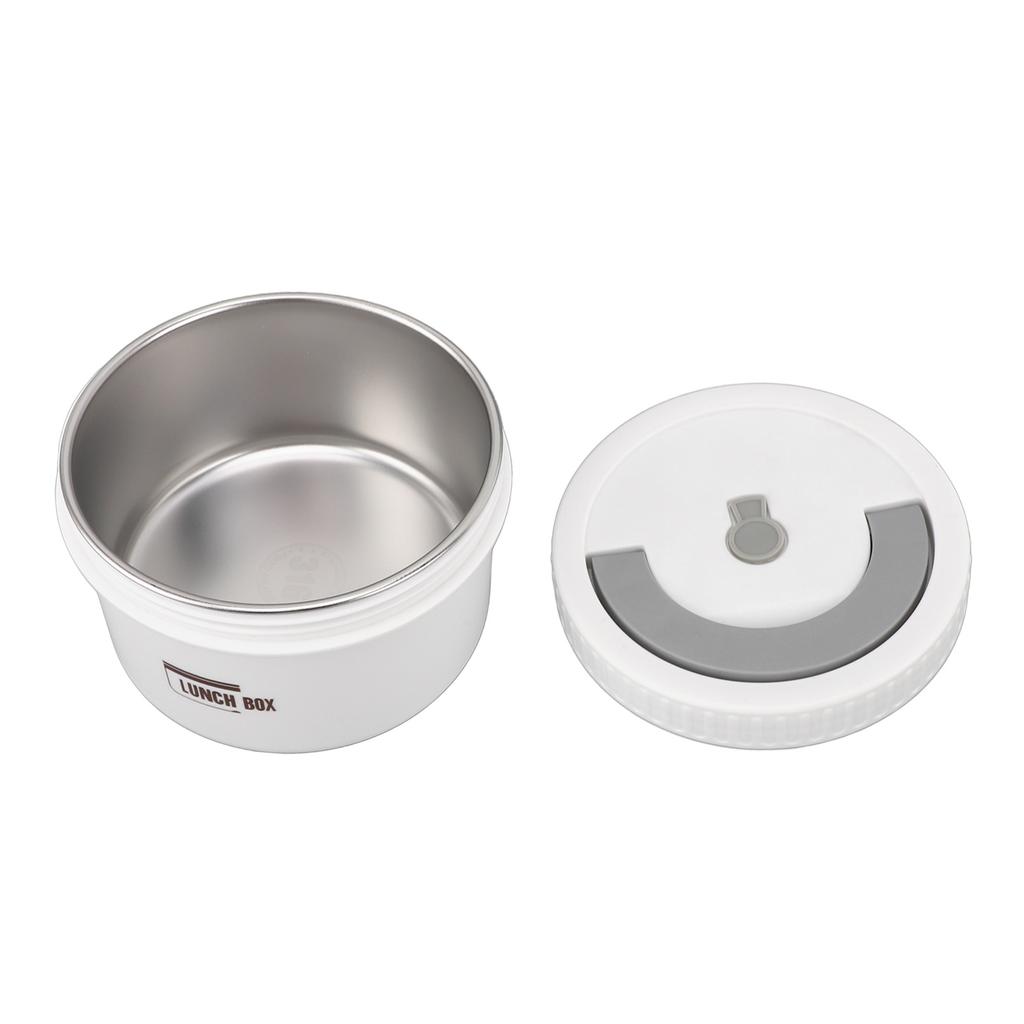 Bento Box Round 600ml Lunch Container Stainless Steel Tight Sealing Leakage Proof Insulated Portable Food Storage