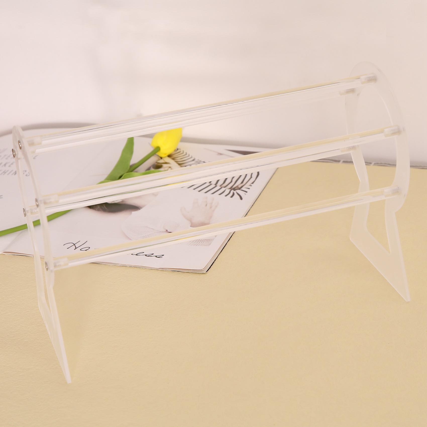 A95D-Headband Holder, Clear Headband Organizer, Acrylic Hair Hoop Display Stand, Headband Storage Holder For Women And Girls прозрачный