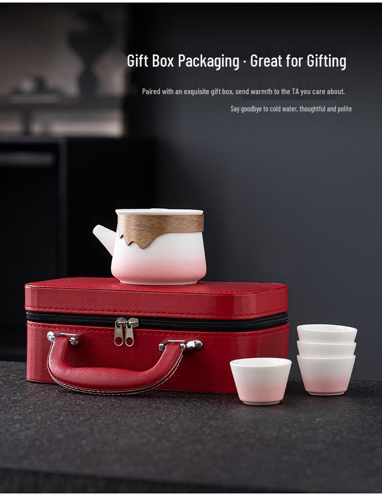 Creative Women's Day Travel Tea Set: March 8th Goddess Festival Souvenir with Customizable Logo for Customers or Employees