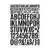 12 Sheets Alphabets Number Sticker for Sign, Scrapbooking, Crafts and Decoration Multicolour Letter Number Sticker