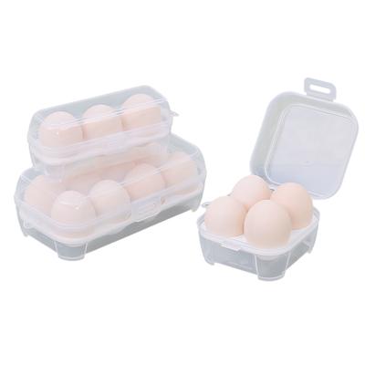3/4/8 Grids Egg Holder Kitchen Container Shockproof Case Organizer for Outdoor Camping Picnic Portable Eggs Box Case