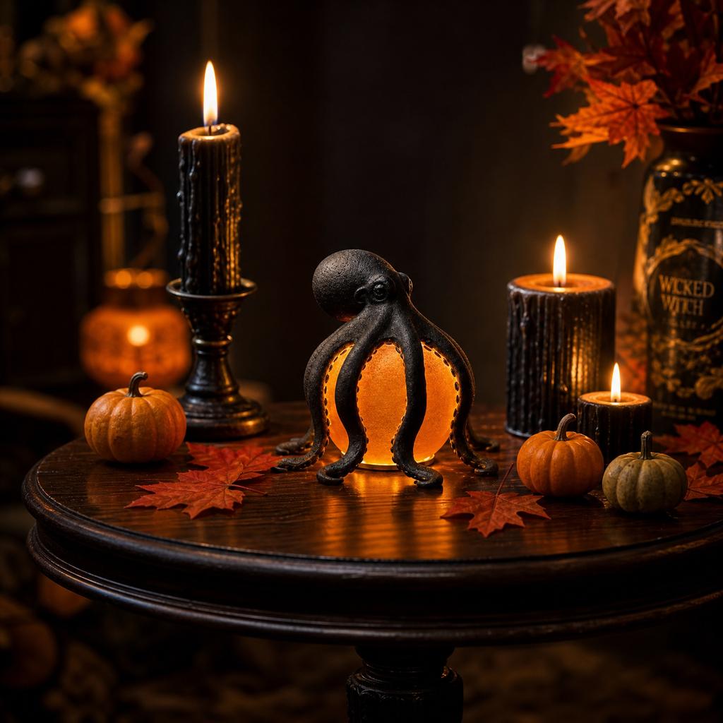 Halloween Figurine Decoration, Cute Small Statue for Shelf Display