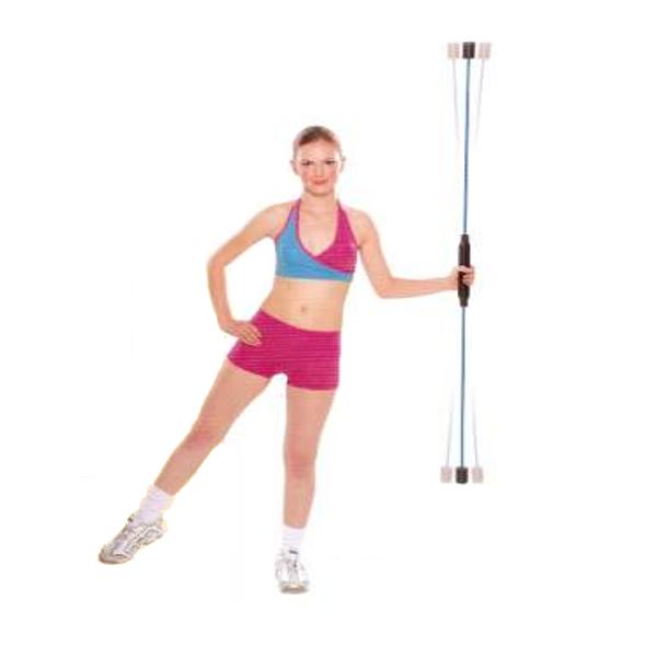 Flexible aerobics pole