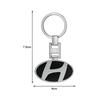 1Pcs Fashion Car Emblem Keychain Key Ring Accessories For Hyundai i30 Tucson Elantra Venue Palisade Terracan Accent Veloster Sonata