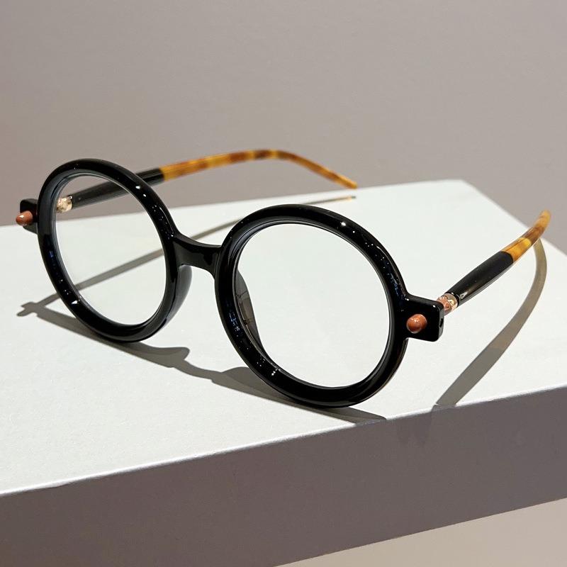 Fashion Vintage Round Sunglasses Women For Men Trendy Sun Glasses Punk Luxury Brand Designer Shades Big Frame Eyeglasses UV400
