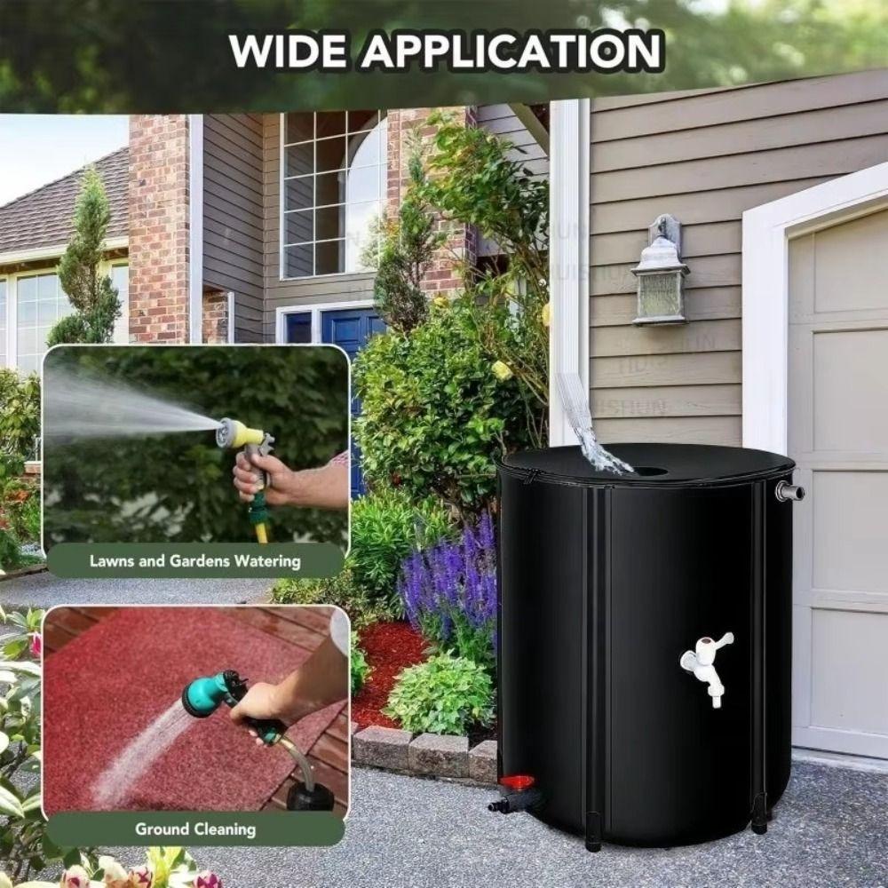 50-500L Collapsible Rain Barrel Durable Water Storage Container  Garden Irrigation