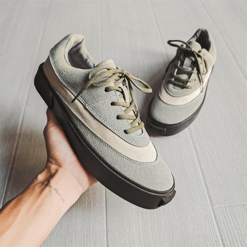 Мода 2025 новый стиль студенческие низкие вулканизированные кроссовки национальный тренд нишевый дизайн спортивная повседневная мужская обувь 39