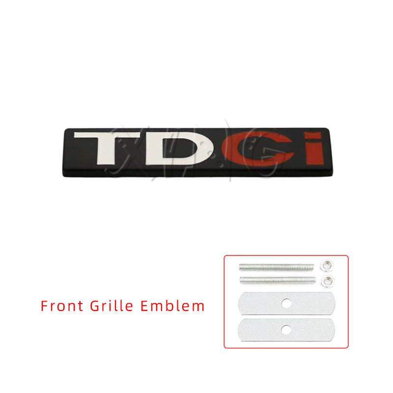 AAANN1 3D Metal TDCI Emblem for Ford Fiesta Kuga Mondeo Focus MK2 MK3 - Chrome Black Car Trunk Fender Badge Sticker