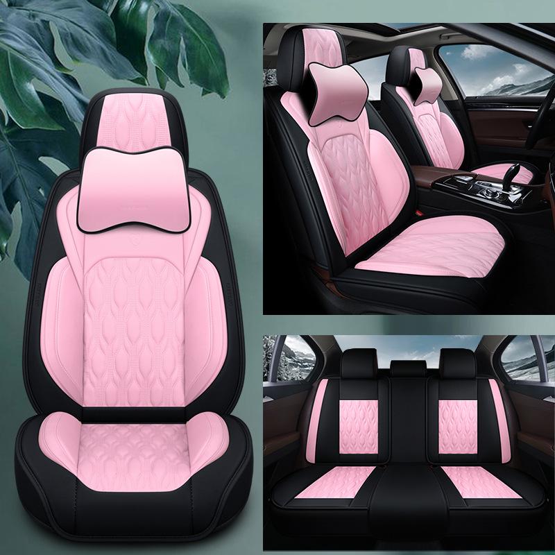 New Seamless Full Leather Universal Car Seat Cushion for All Seasons