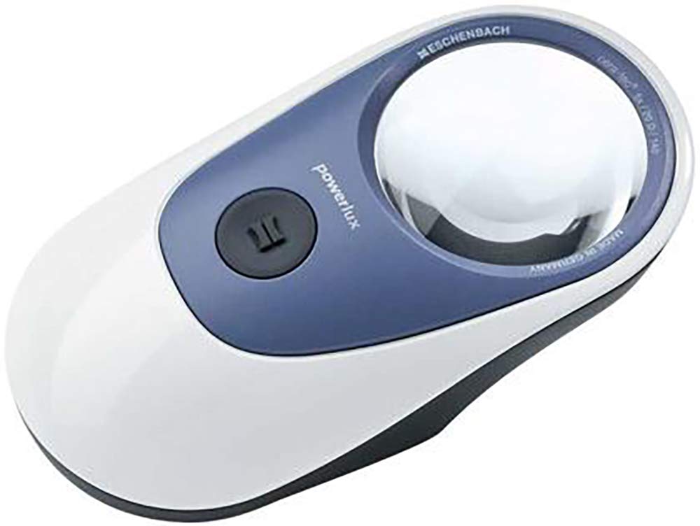 ESCHENBACH Powerlux Desk Magnifier, 3.5x Magnification with LED Light, 1586-14