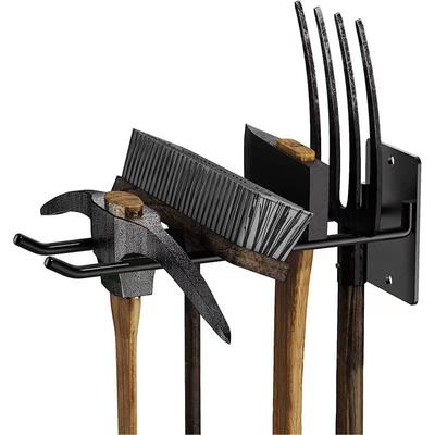 Heavy Duty Storage Organizer Stahl Wandhalter für Gartengeräte Schaufel Rechen Besen Organizer Wandhalterung Haken Overhead Garage St