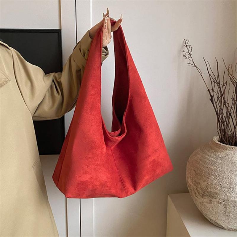 Soft Faux Suede Handbags Shoulder Bags, Large Capacity Tote Bags, Timeless Elegance Meets Everyday Comfort for Effortless Style
