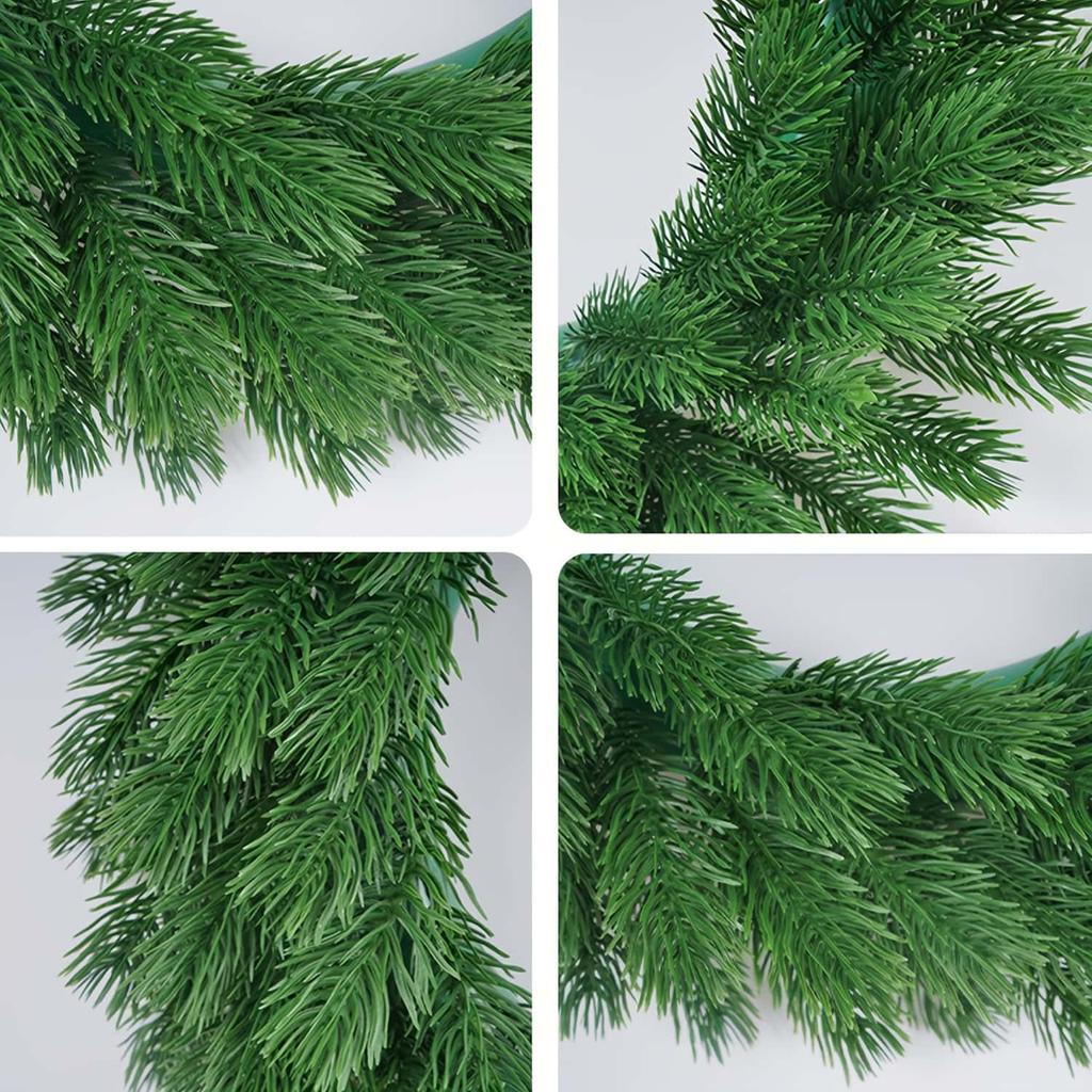 1pc Artificial Christmas Wreath, Durable Plastic Xmas Decor- Wedding -Holiday Décor Christmas Wreaths For Front Door