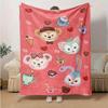 1pc, Duffy and Friends (16) Home Decor Flannel Blanket, Perfect Gift for Bedroom, Living Room, Travel, Camping, Car, Beach, Office Nap, Ideal Sofa Thr