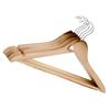 Orwell Wooden Flat Hanger with Trouser Bar 6pk