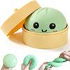 Virales Großes Brötchen Squishy zum Kneten, Handgemachte Teigtaschen Stressbälle mit Dampfgarer-Hülle