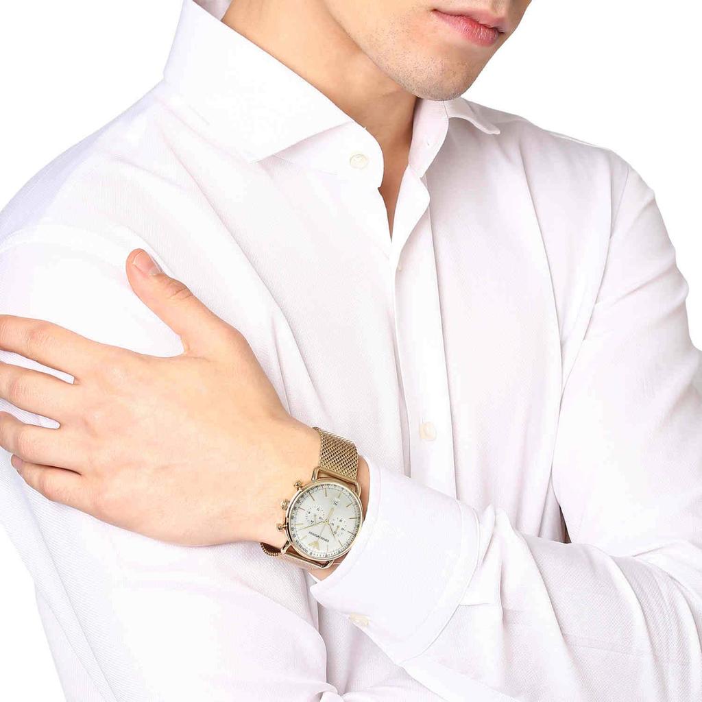 Emporio Armani AR11315 Officially Gold Men's Watch, Imported,