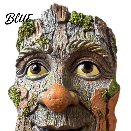 Grappige Tuinbeeld Boomgezicht Grillig Man Knuffelaar Beeld voor Stam Buiten Tuin Bloempot Decor Decoratie