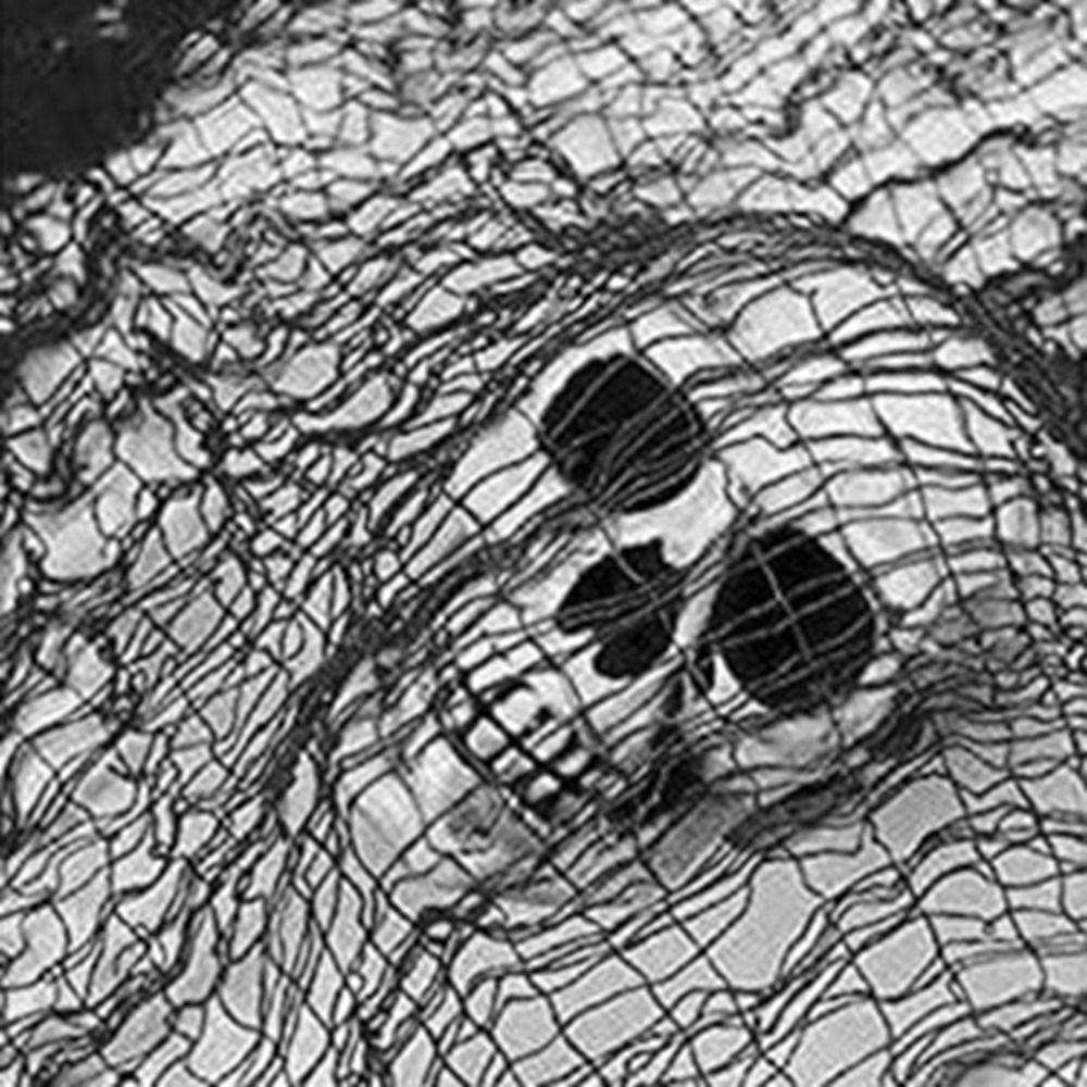Scene Prop Black Halloween Gauze Horror Giant Tattered Cloths White Spooky Mesh Gauze Haunted House