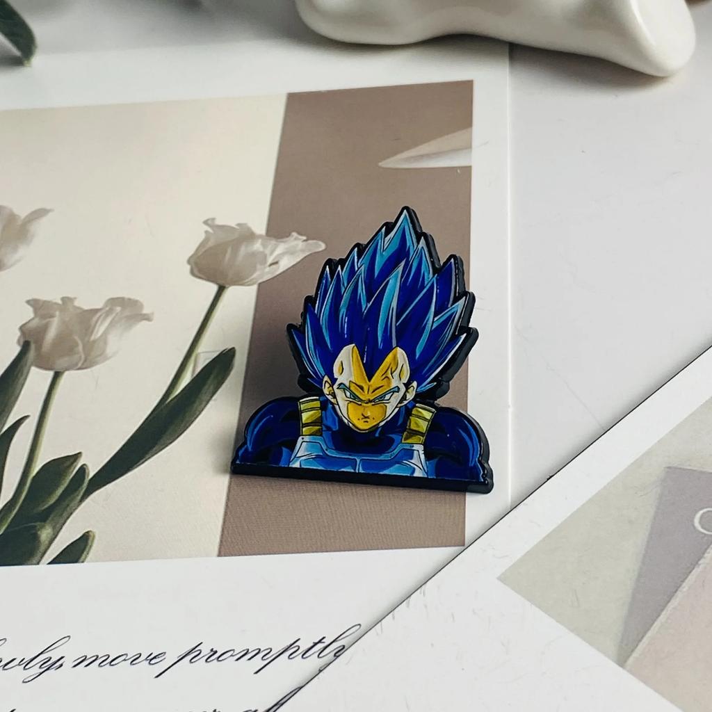 Cartoon Anime Dragon Ball Funny Metal brooch badge accessory Character Creative DIY Assembly Pin Clothes Decorative Jewelry Gift Presents Friends toy