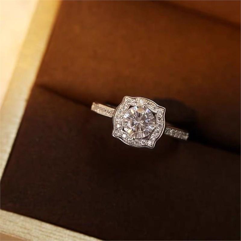 Luxury Adjustable Diamond Couple Wedding Ring - Elegant, Simple, Fashionable