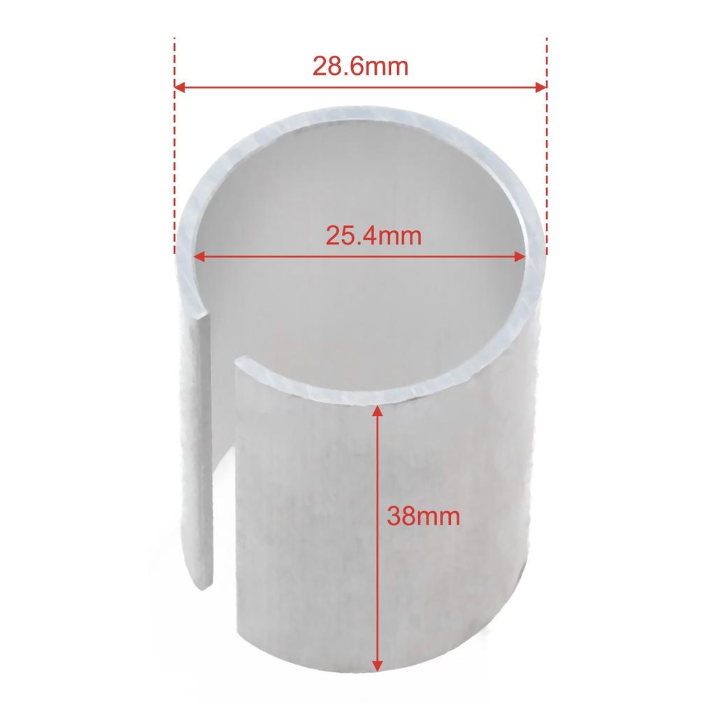 Bike Bicycle Stem Shim 1 Steerer To 1 1/8 Fork 28.6-25.4mm Stem Fork Adapter