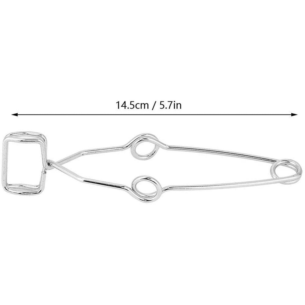 Laboratory Test Tube Clip Clamp Made of Spring Steel 14 5 cm Long Safe Handling for Test Tubes Under 5cm Diameter