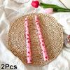 2Pcs Love Style Rich Colors Pattern Printing Smokeless Wedding Decoration Candlelight Dinner Long Candle Decoration Supplies