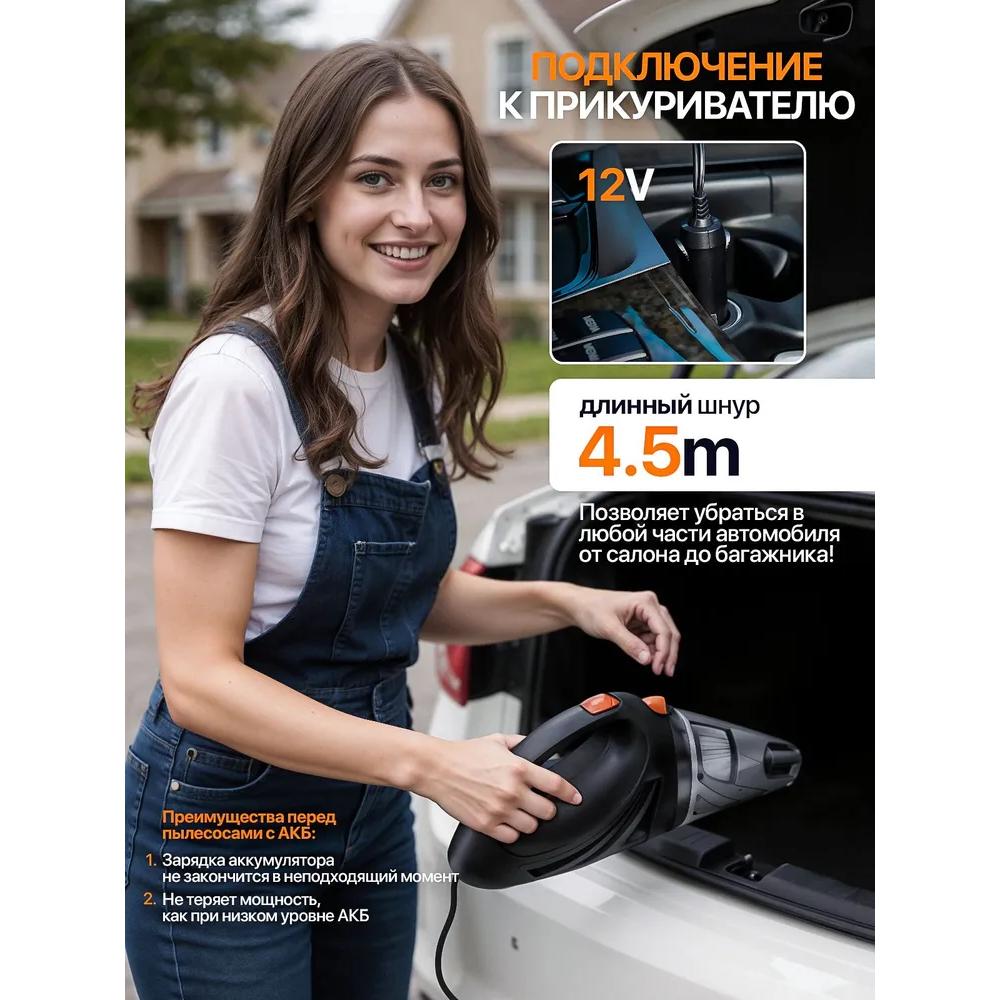 Car vacuum cleaner from smokers
