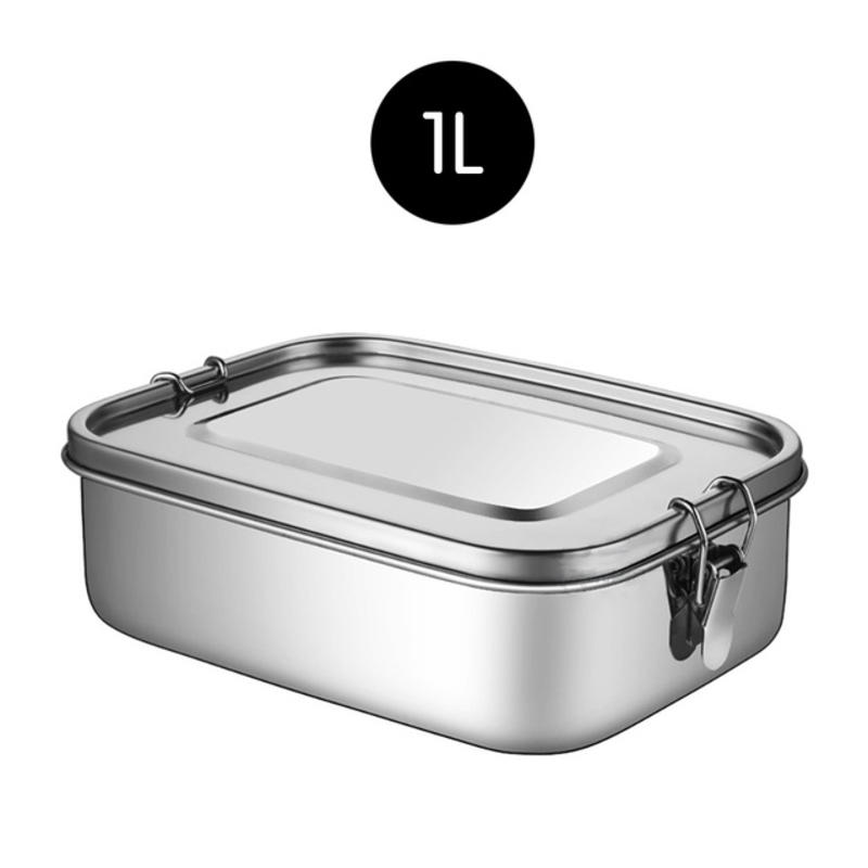 1 pcs. 1000ml food container Bento stainless steel sealed container food storage container