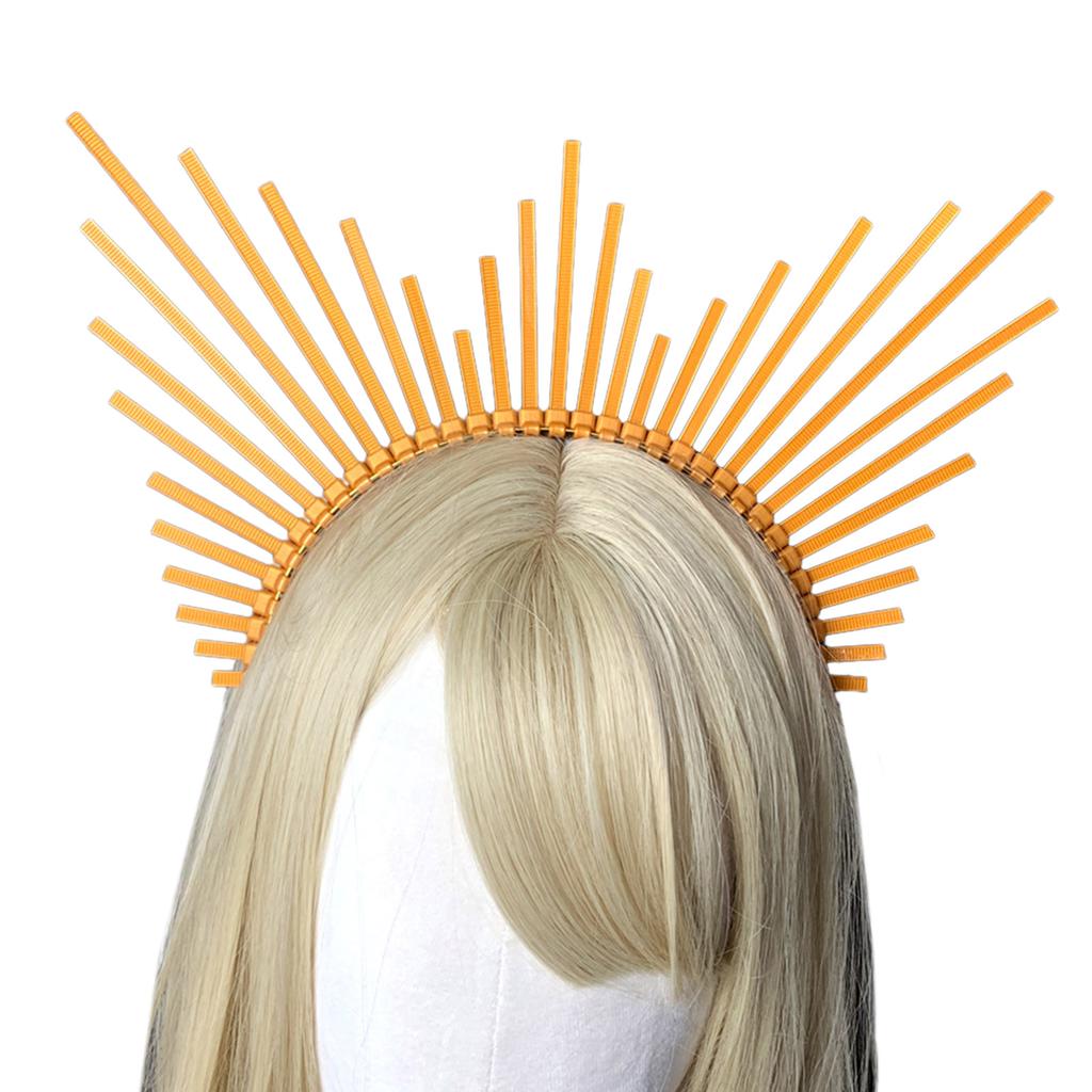 Jugendliche Schüler Halloween Haarband mit Sonnenstrahlen Stacheln Cosplay Engel Heilige Form Stachel-Haarbänder Auftritte Haarreifen