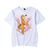 Men's T-shirt Japanese Shiba Inu Cherry Blossom Flower Sakura Trees Kawaii T Shirt Men Women Tshirt Male Classic T-shirt Hombre