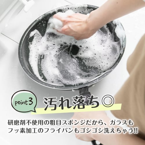 Hachisho Shoji UKIUKI Floating Sponge Holder, White, with Sponge Set