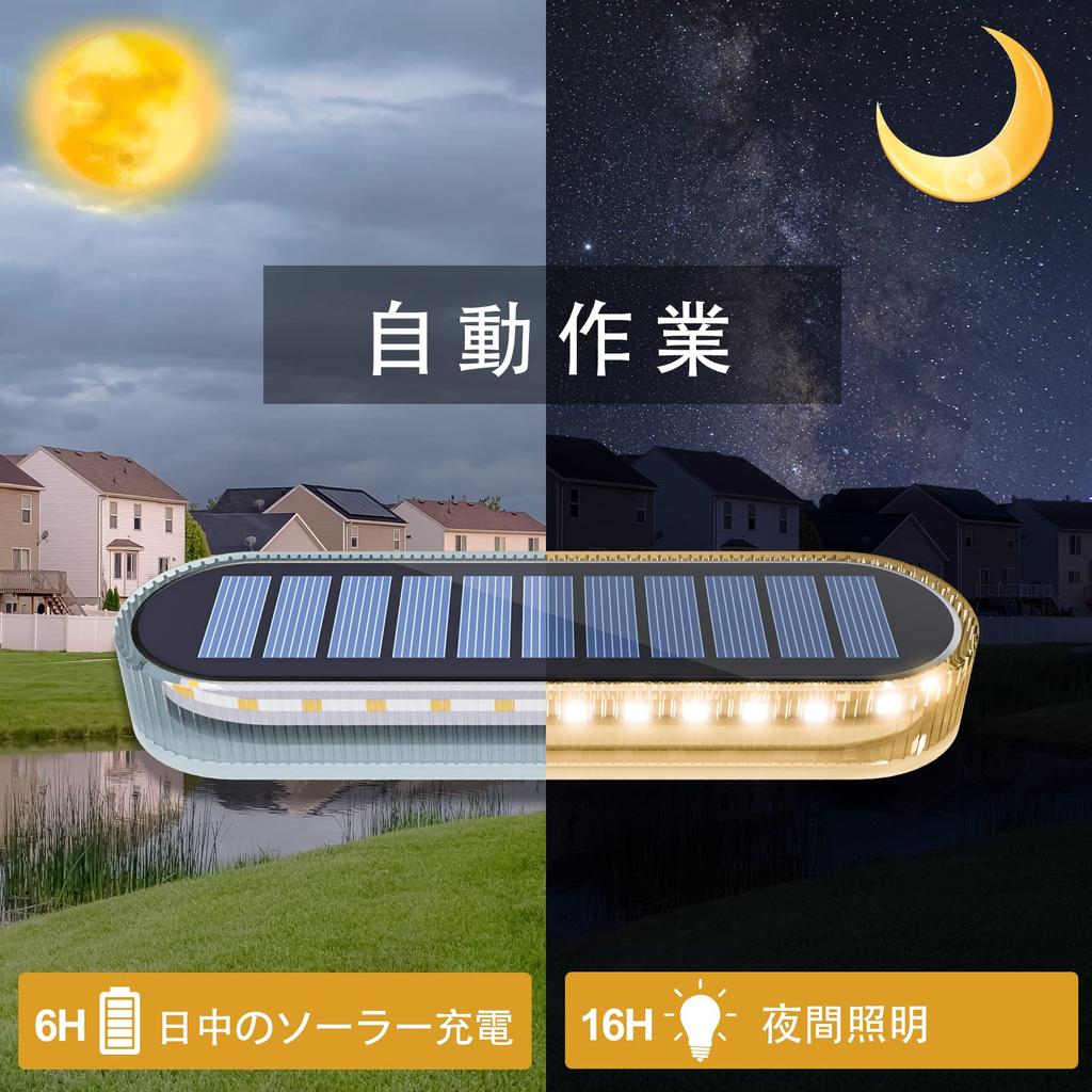 Yilaie Solar Outdoor Recessed Solar Ground 30 Security IP68 Automatic Solar Panel Ideal for and Parking Lots of Lights, Lights, LEDs, Ultra-Bright