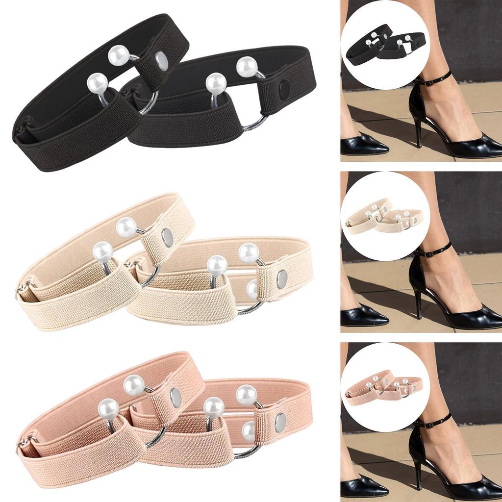 High Heels Shoelace Women Anti Slip Shoe Belt for Anti Loose Fixator Ties for Parties Work Wedding Celebration Daily Wear