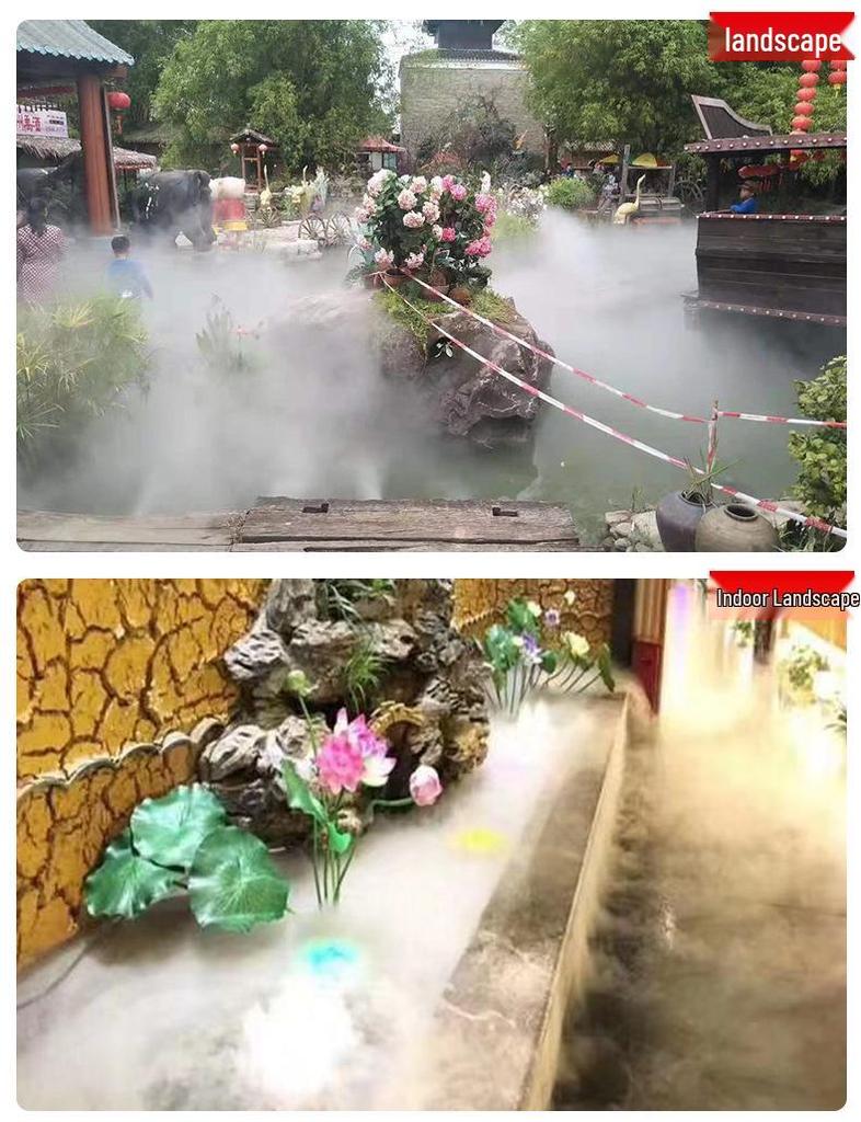 Ultrasonic Ten-Head Atomizer Humidifier: High-Volume Mist Plate for Water Features and Fogging