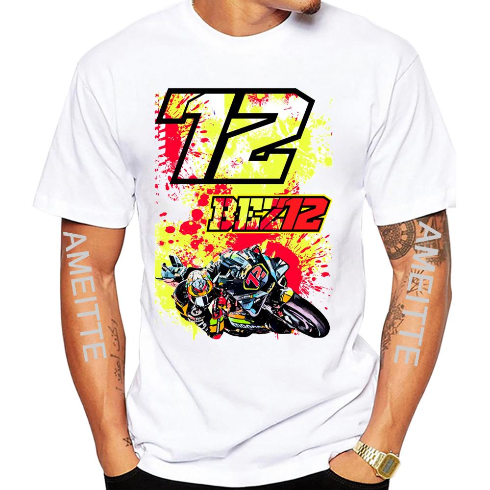 Marco Bezzecchi Bez Piloto 72 Gp Carrera Montar Camiseta Verano Unisex Manga Corta Deporte Chico Hip Hop Casual Blancos Tops Unisexs Montar Camisetas
