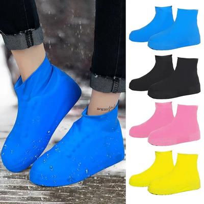 Wasserdichte Schuhüberzieher Silikon Anti-Rutsch Regenstiefel Unisex Sneaker Schutz für Draußen Regen Tag Wiederverwendbare Regenschuh Überzieher