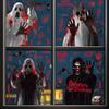 2025 Halloween Static Cling Stickers Scary Ghost Woman Bloody Handprint Window Decals For Spooky Party Home Decor