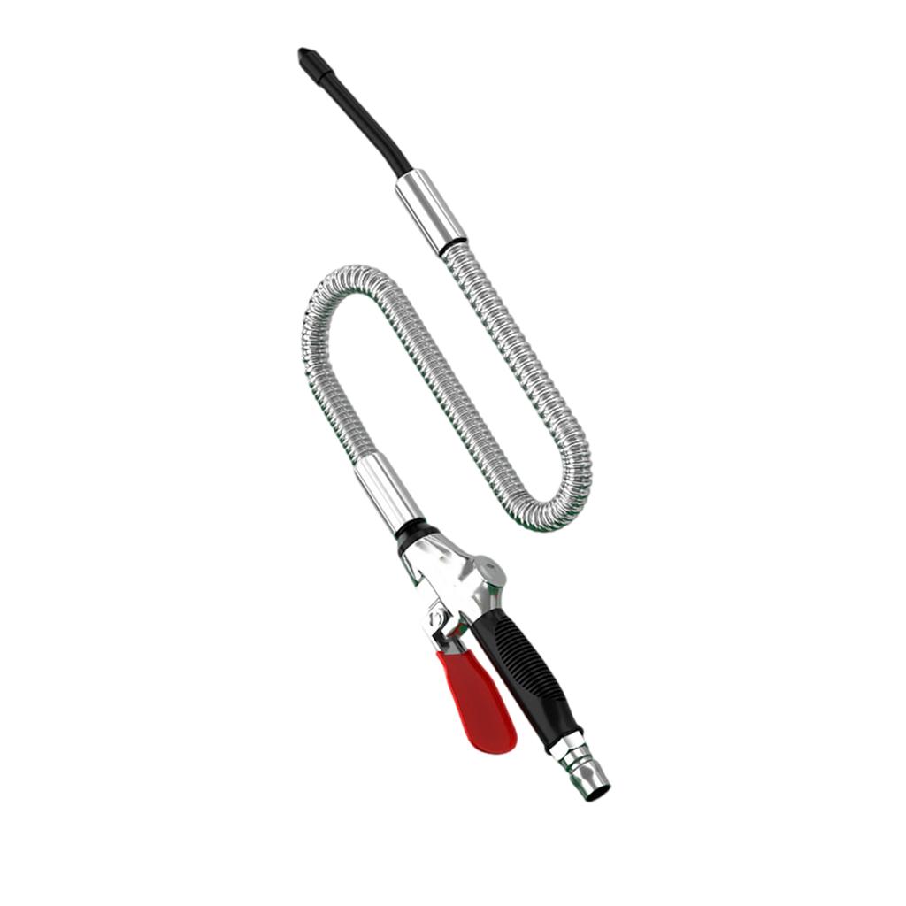 Extendable Air Blow Guns Extensible Nozzle Pneumatic Compressor Tool Antislip Rubber Handle Suitable For Various Angles