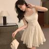 2024 Summer White Moonlight Slimming Sling Dress: Sweet & Gentle Style for Women
