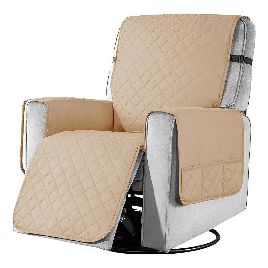 Anti-slip Recliner Chair Cover Waterproof Armchair Slipcovers Lazy Coushion With Pocket Elastic Strap Living Room Home