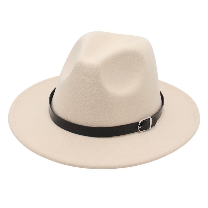 Ethnic Style Vintage Fedora Hat With Wide Brim For Women And Men