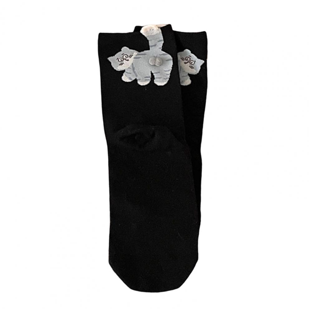 Funny Cat Socks Cat Lover Gift Cute Cat Socks 1d Balls Cartoon Kitten Crew Socks Soft Cotton Novelty Cats Ball Design Sock 81%