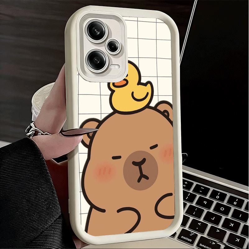 Funny Capybara Cartoon Cute Soft Phone Case for Xiaomi Poco X7 X6 X5 Pro X4 Gt X3 F7 Ultra M8 M7 Redmi 15C 15 14C 13 13C 12 12C
