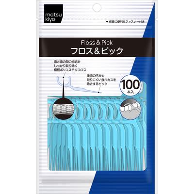 Aldent Floss & Pick Volume Pack 100pcs Dental Floss Dental Care (interdental Cleaners) <How To Use> Gently Insert the Floss While Moving It Back and F
