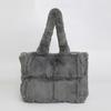 New Plush Women's Handbag, Large Capacity Shoulder Bag, Suitable for Shopping and Shopping, Winter Women's Armpit Bag