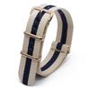 Rose Gold Buckle Nylon Watch Strap - Canvas Replacement for DW Watches