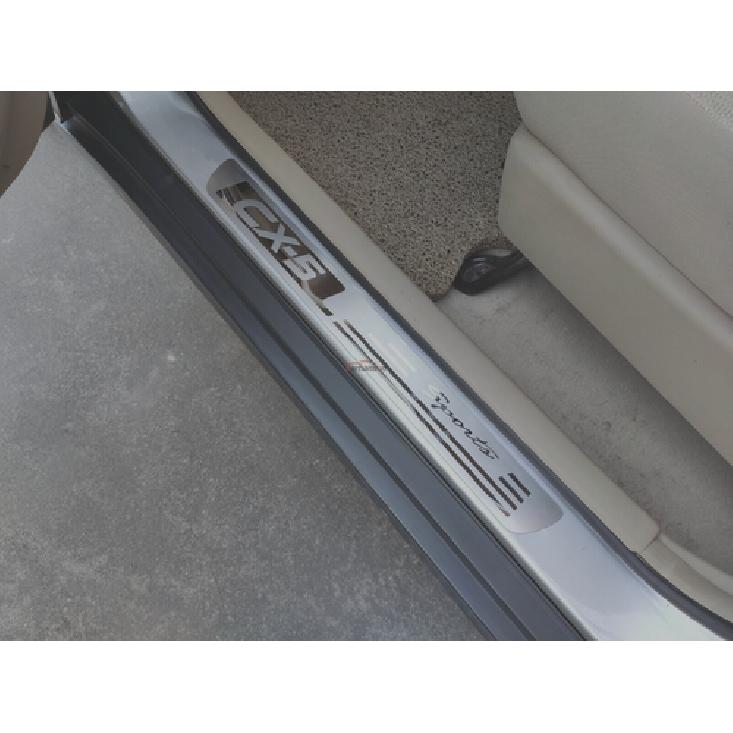 For Mazda CX5 Accessories Door Sill Protector Scuff Plate Cover Guard Strip