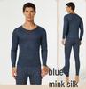 Men's and Women's Wool Silk Thermal Underwear Set – Warm, Thick, Velvet-Lined, Autumn Pants for Couples